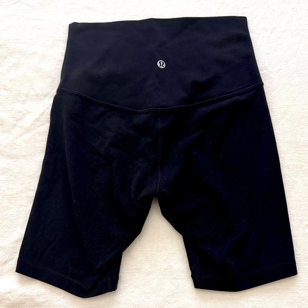 High rise Align size 4 lululemon athletica Women's Black Bike Shorts